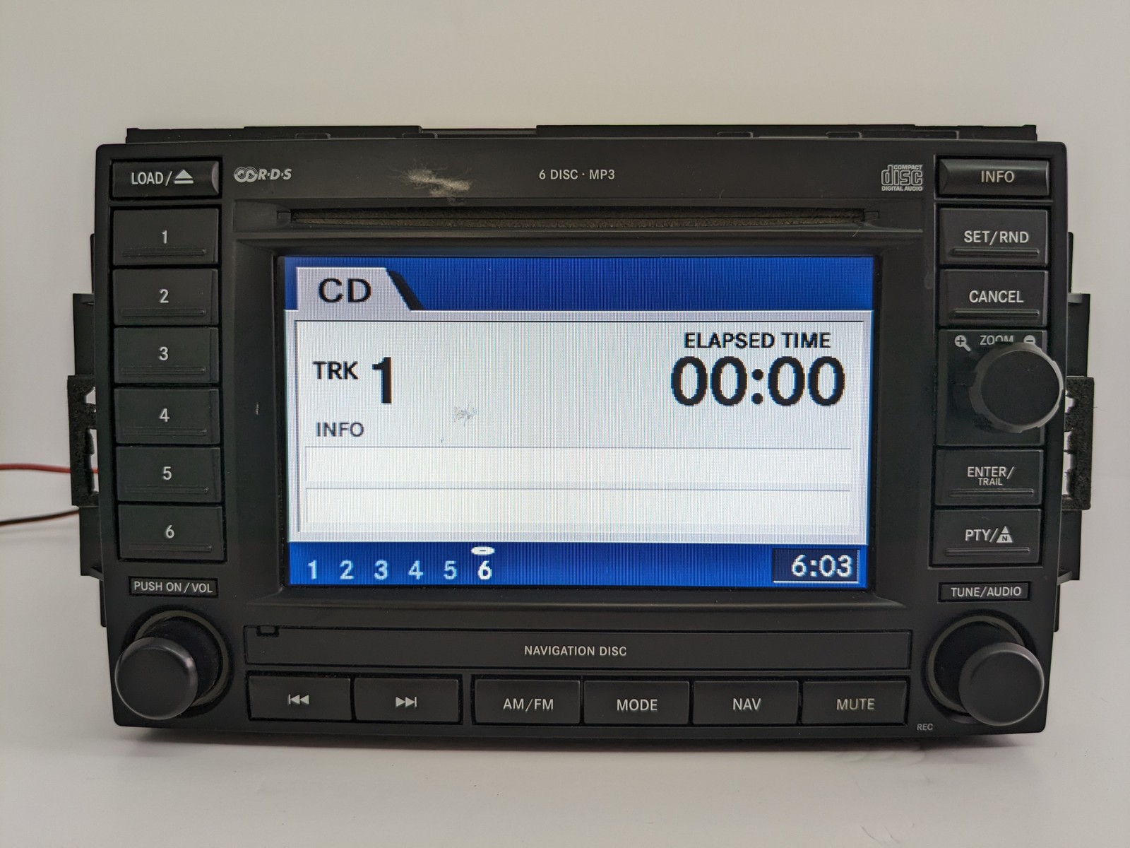2007-2009 Chrysler 300 Dodge RAM Jeep Compass Navigation Radio 6 CD Changer REC