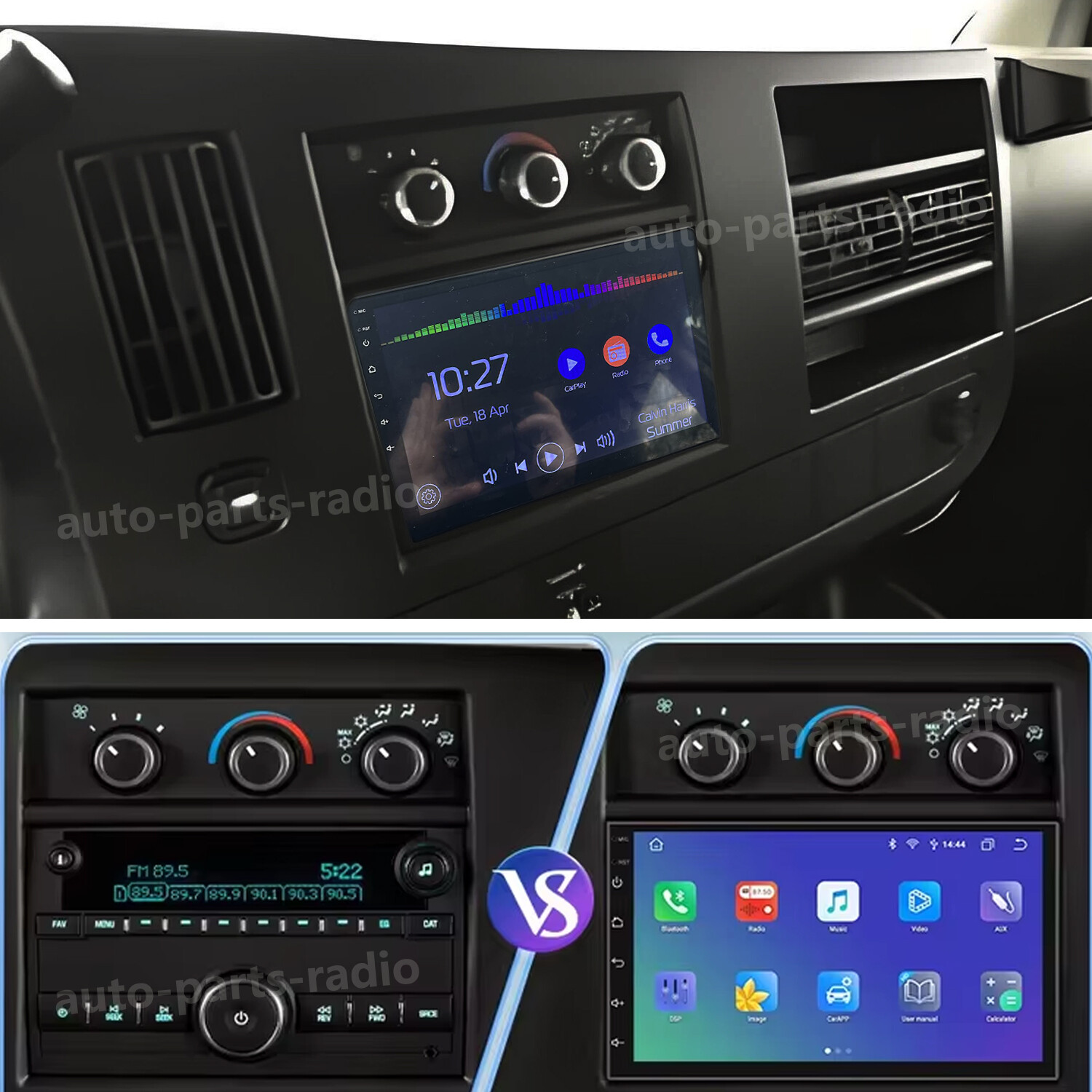 CarPlay For 2003-2006 GMC Savana 1500 2500 3500 Android 13 Car Stereo GPS Radio