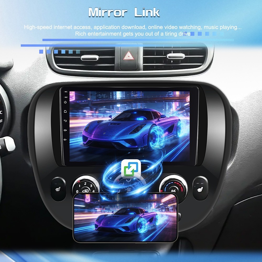For 2014-2019 Kia Soul CarPlay Android 13 Car Radio Stereo GPS Head Unit