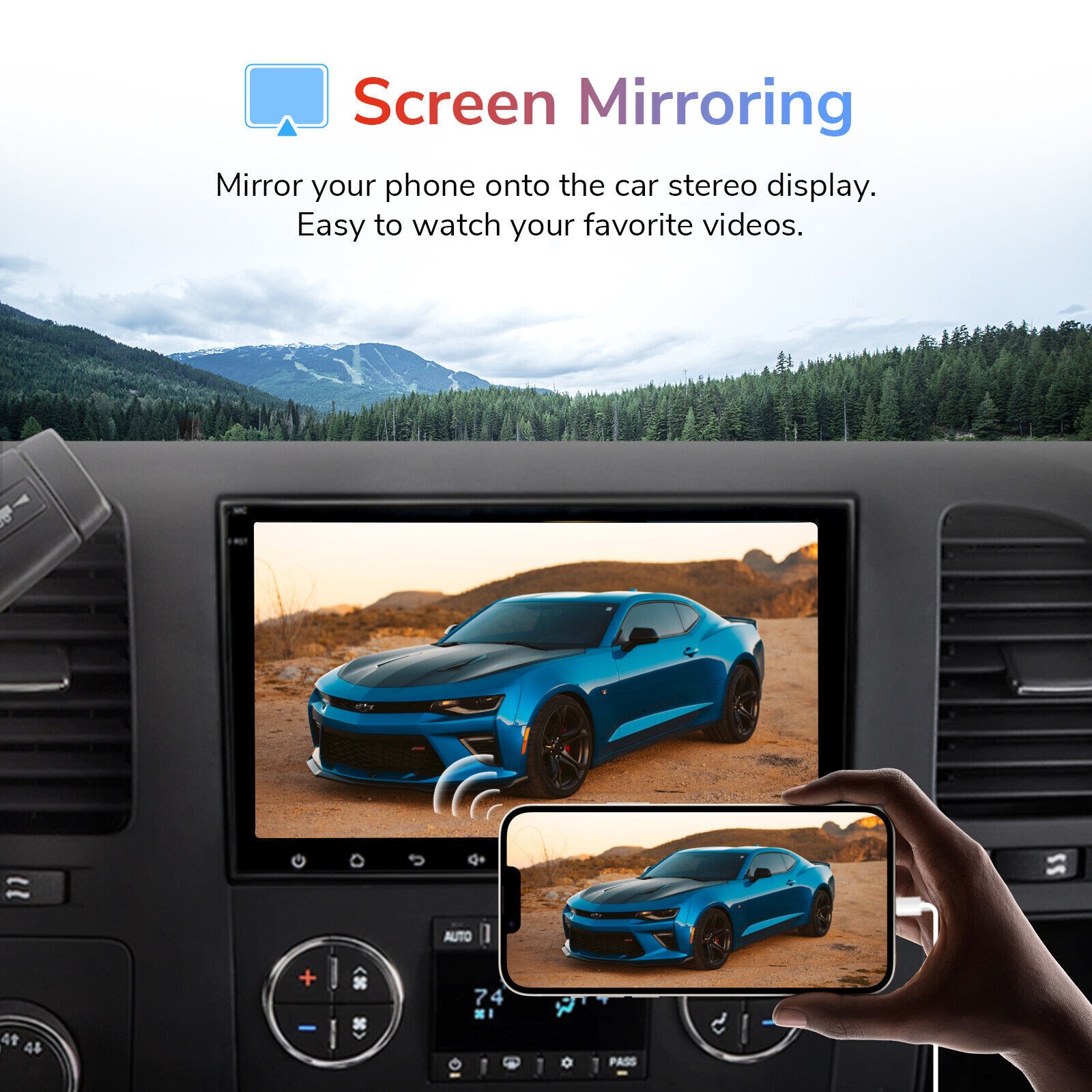For 2007-2013 Silverado GMC CarPlay Android 13 Car Radio Stereo DSP WiFi