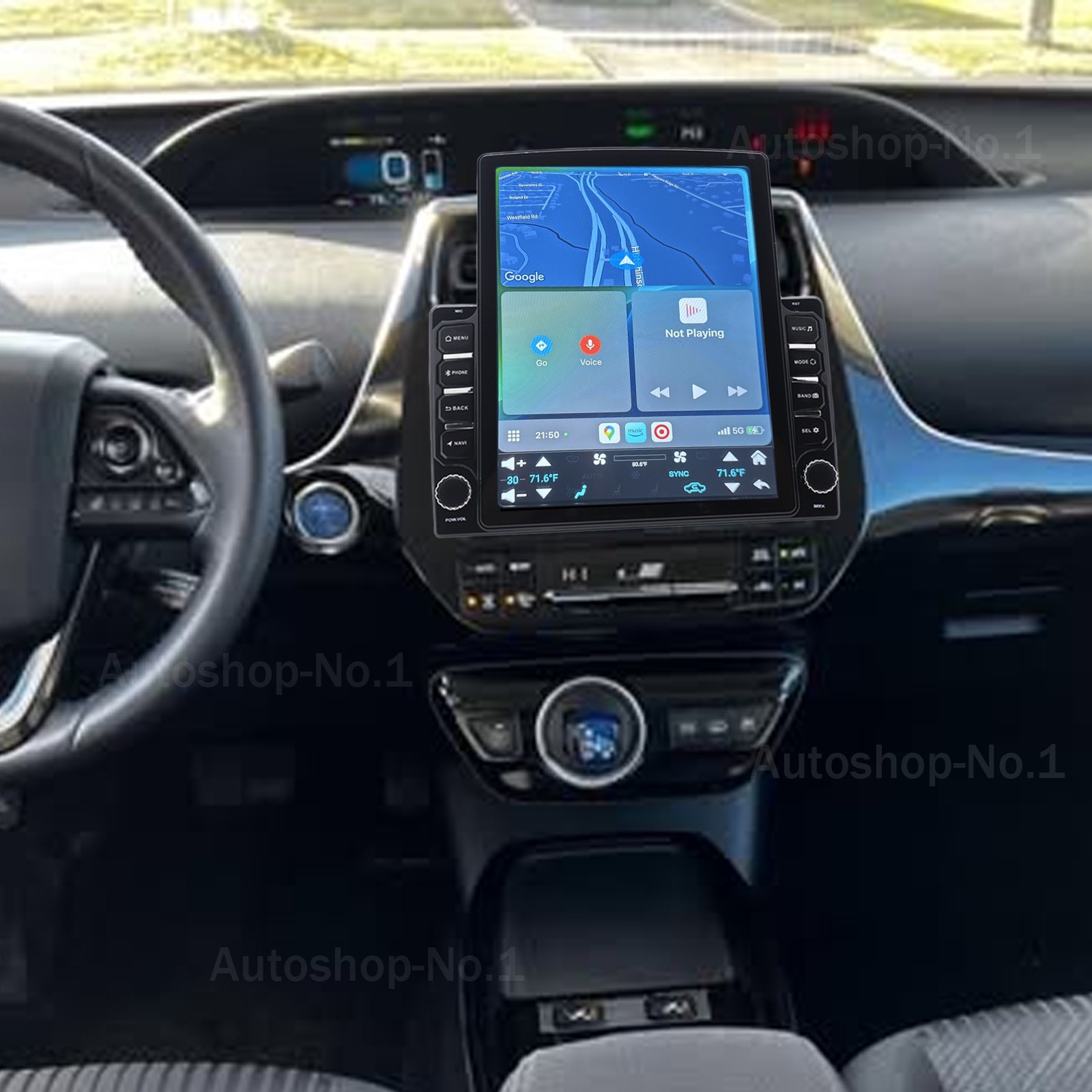 For Toyota Prius 2016-2022 Carplay Android 15.0 Car Stereo Radio Gps Navi 9.7″