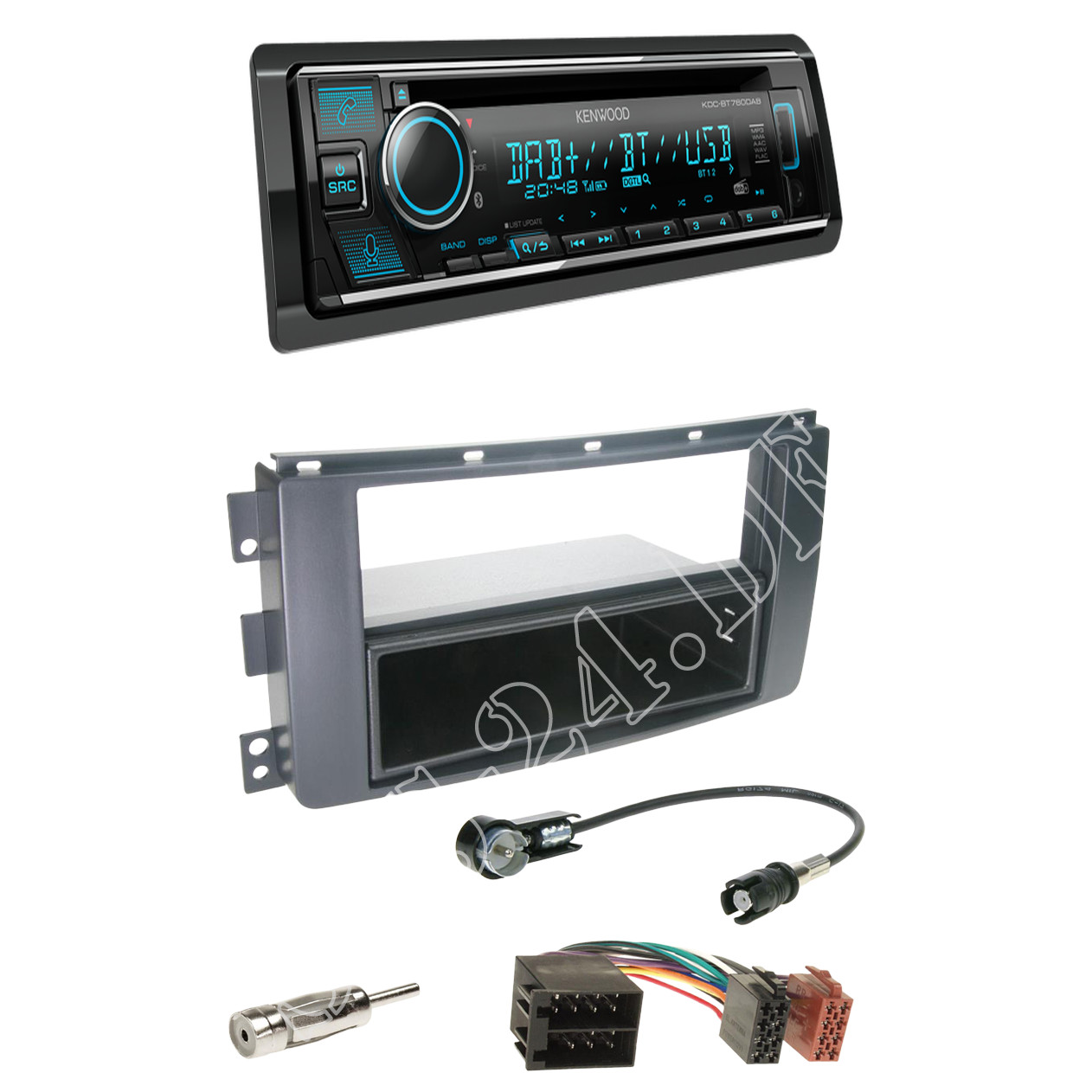 Kenwood KDC-BT760DAB Radio DAB+ Bluetooth with Installation Kit for Smart (BR451) 07-10