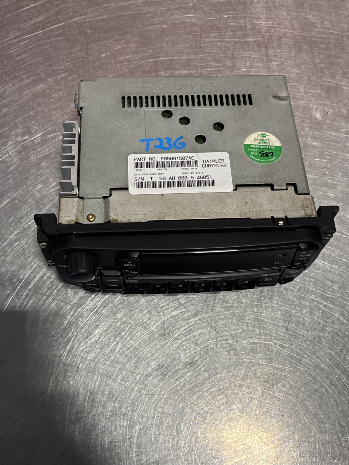 2002-2007 Chrysler Dodge Jeep Ram OEM P05091507AE RBQ 6 CD Disc Changer Radio