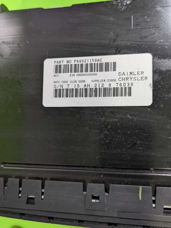 08 09 10 CHARGER FACTORY RADIO ID:RES OEM 4528-2