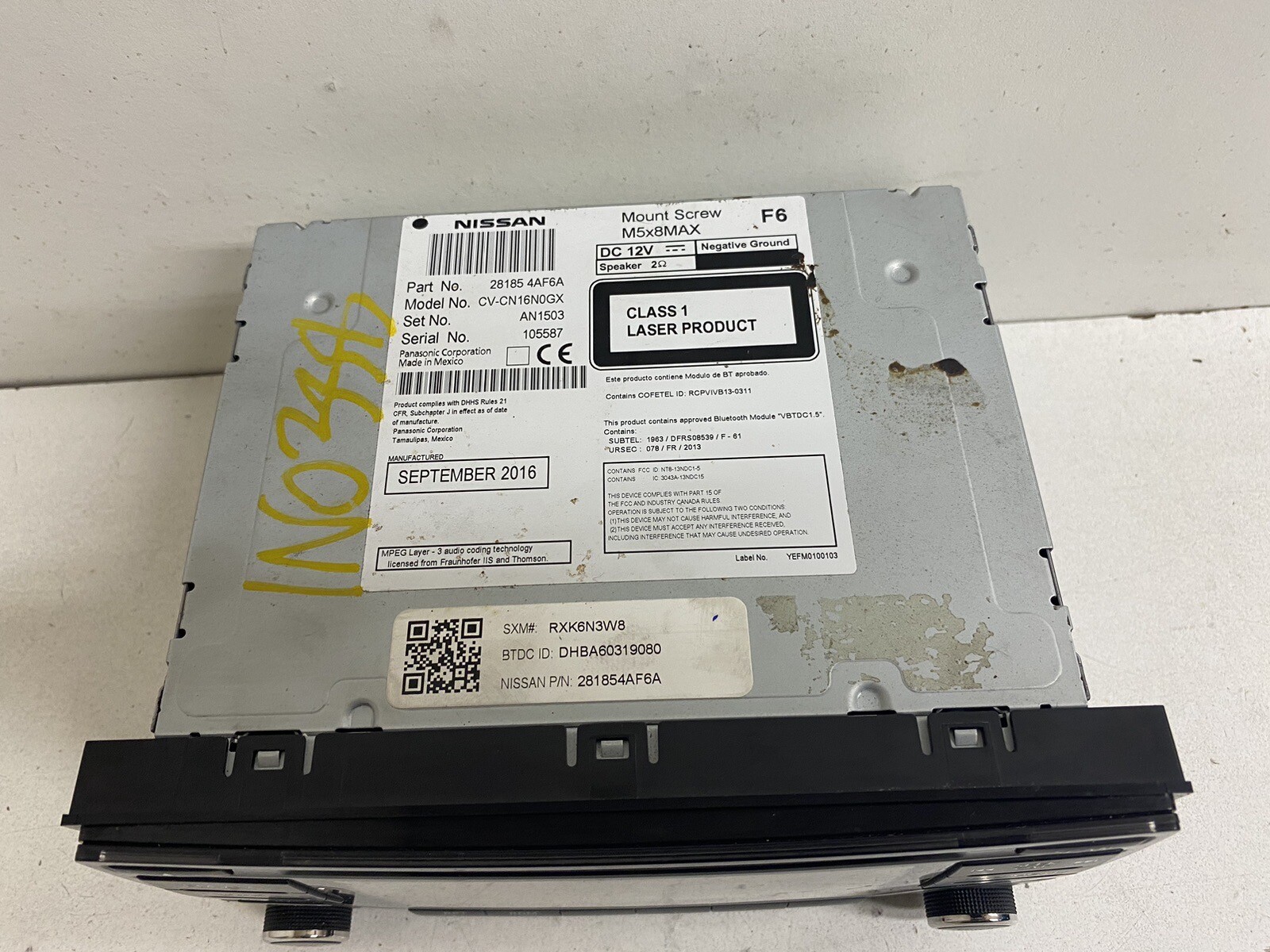 2017-2019 Nissan Sentra NON-NAV 5.0″ Screen Radio Stereo 2 DIN Disc CD Player