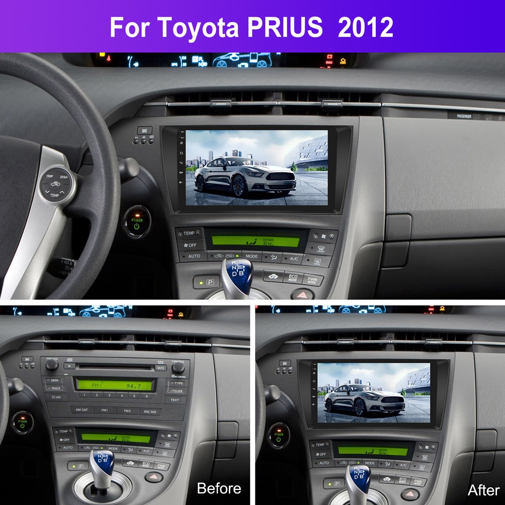 6+128GB Carplay Car Stereo Radio Android 15 For Toyota Prius 2010-2015 GPS + Cam