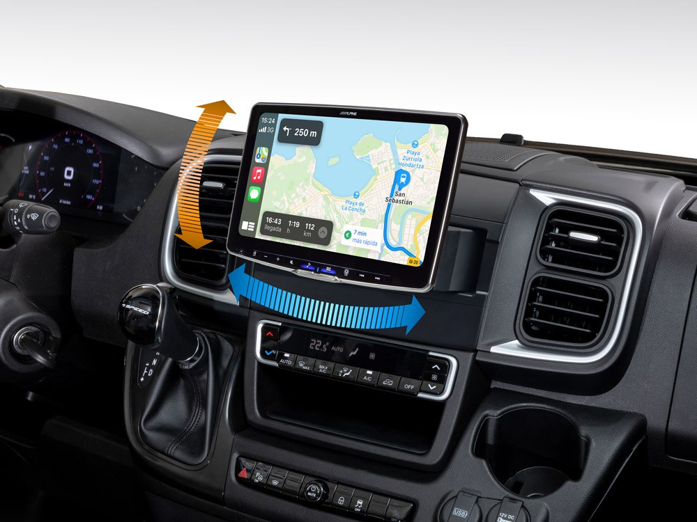 Alpine ILX-F115DU8S Fiat Ducato Series 8 Car Radio Swivel
