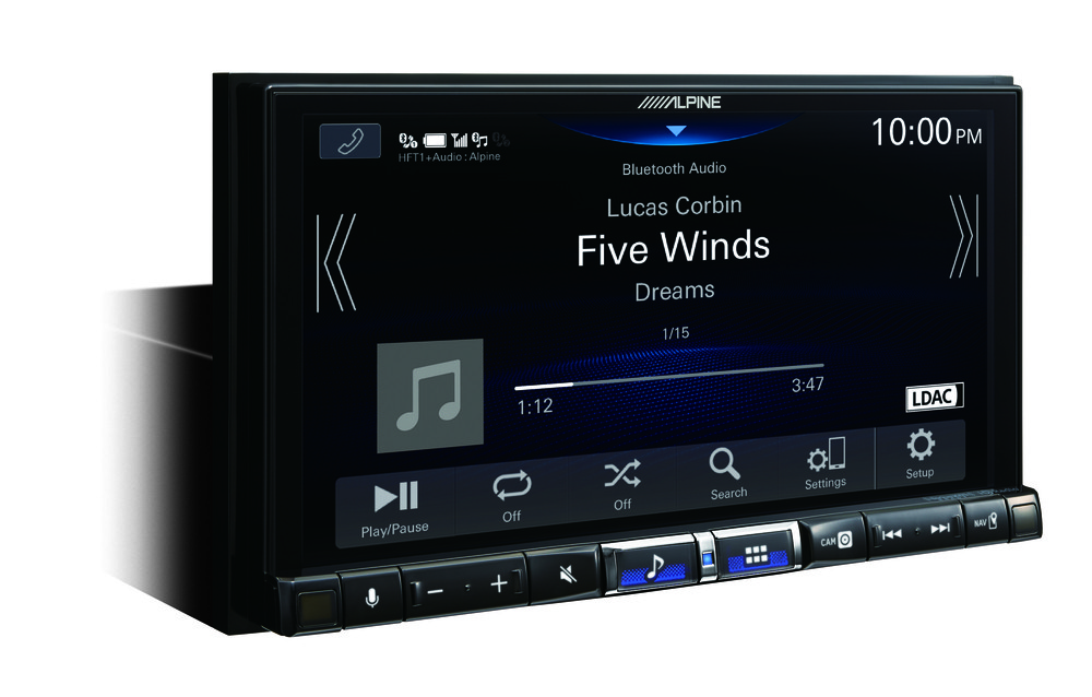 Alpine iLX-507 7″ Touchscreen Multimedia Receiver + License Plate Camera