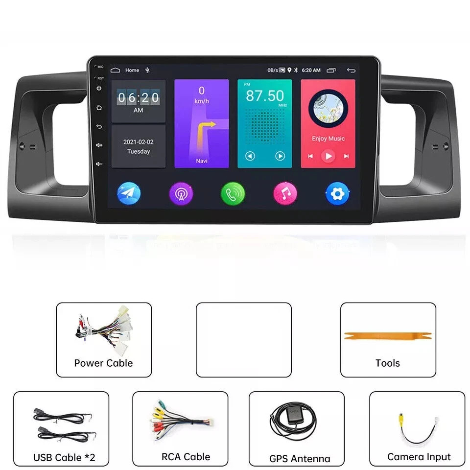 9” Android 15 Car Stereo Radio GPS Navi 4+64G WIFI For Toyota Corolla 2003-2008