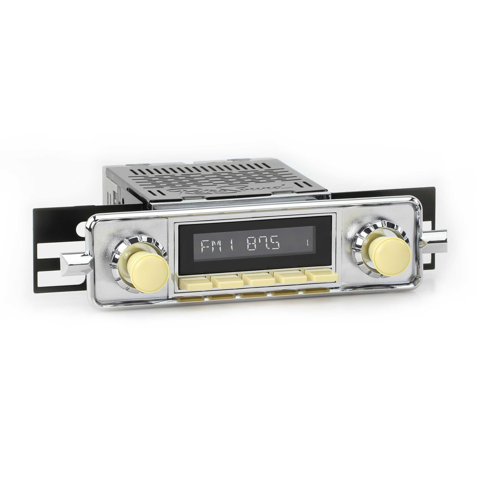 RetroRadio for 1958-67 Volkswagen Beetle with “Sapphire”-style Plate BT AUX AM/F