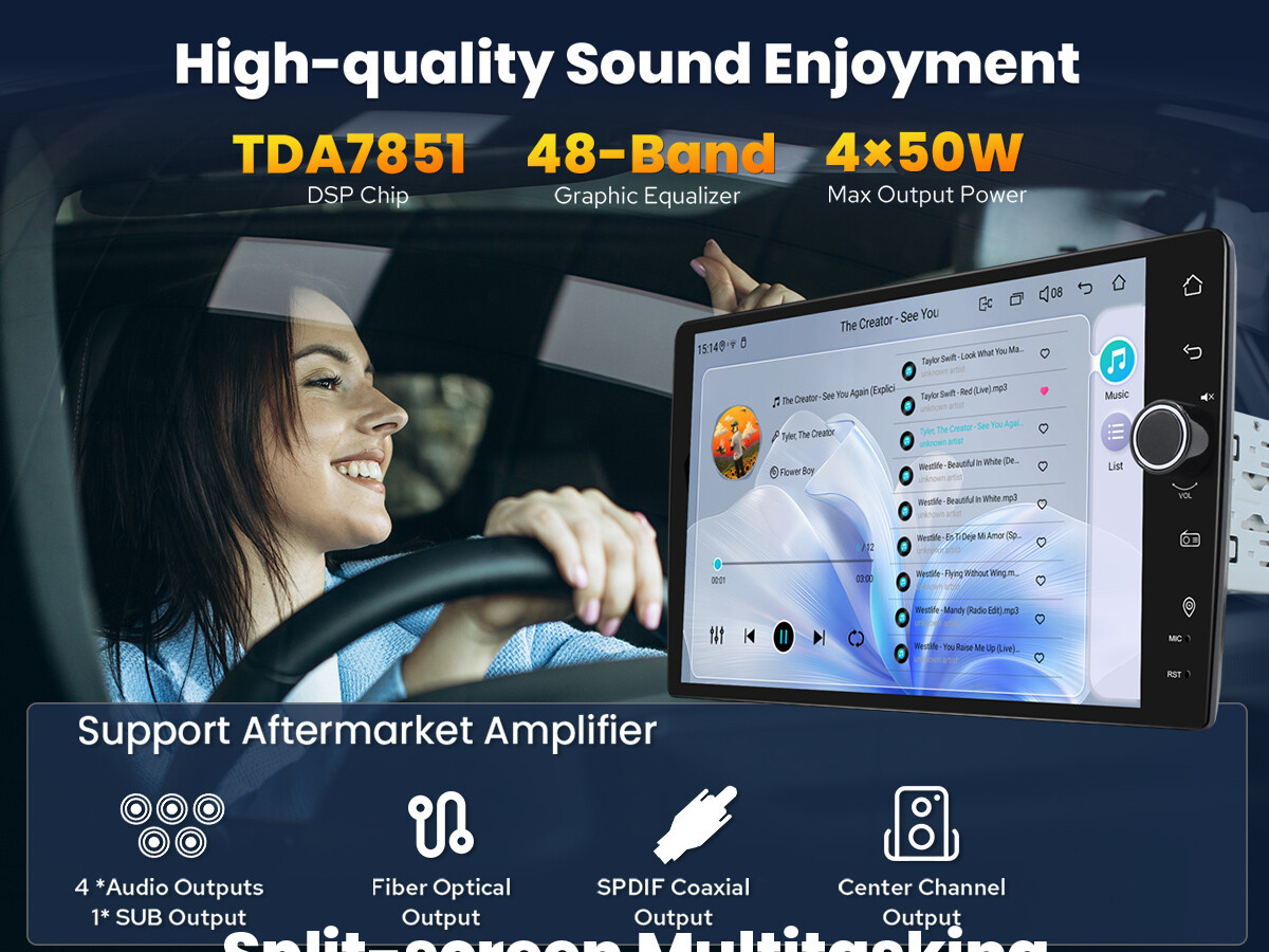 8GB+ 128GB Right Hand Drive JOYING 9 Inch Octa-Core Android 13 Navigation Radio
