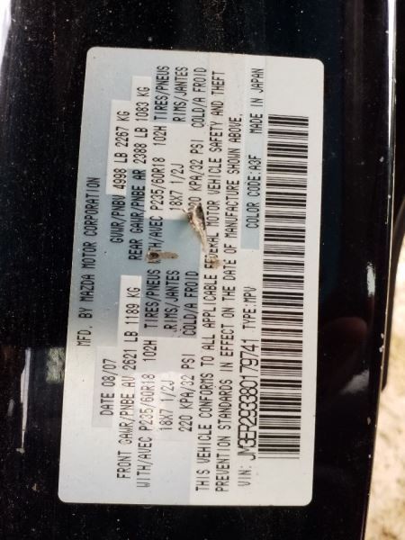 Audio Equipment Radio Receiver Am-fm-cd 6 Disc Fits 07-08 MAZDA CX-7 658083