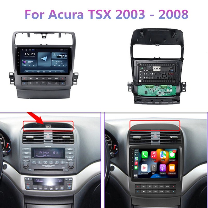 For Acura TSX 03-08 Android Car Radio Player Android Auto 4G Wifi BT DSP Carplay