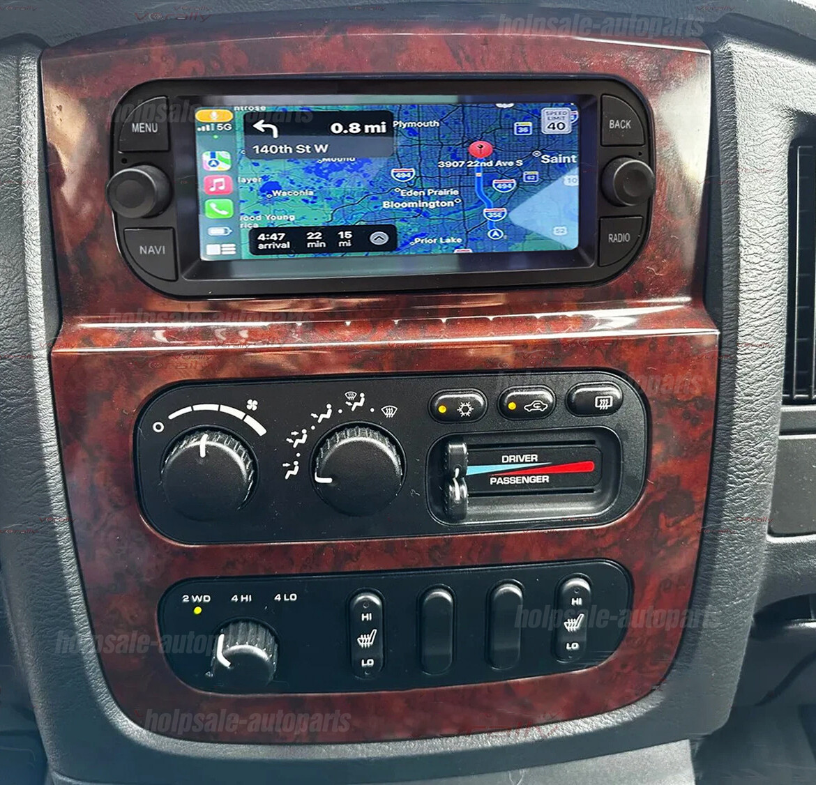 For 2002-2005 Dodge Ram Radio Apple CarPlay Android Auto Stereo GPS Navi WIFI BT