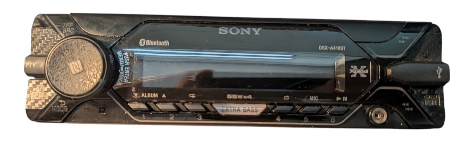 SONY DSX-A410BT BT MEDIA USB IPOD AUX INPUT CAR RADIO,STEREO FACEPLATE ONLY