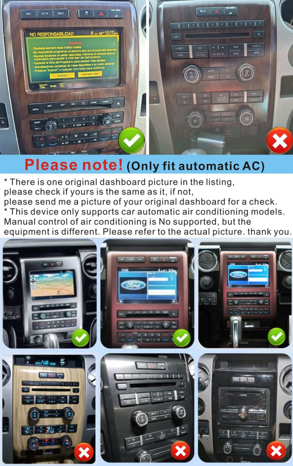12.1″For Ford F-150 2009 2010 2011 2012 GPS WIFI Car Stereo Radio apple carplay