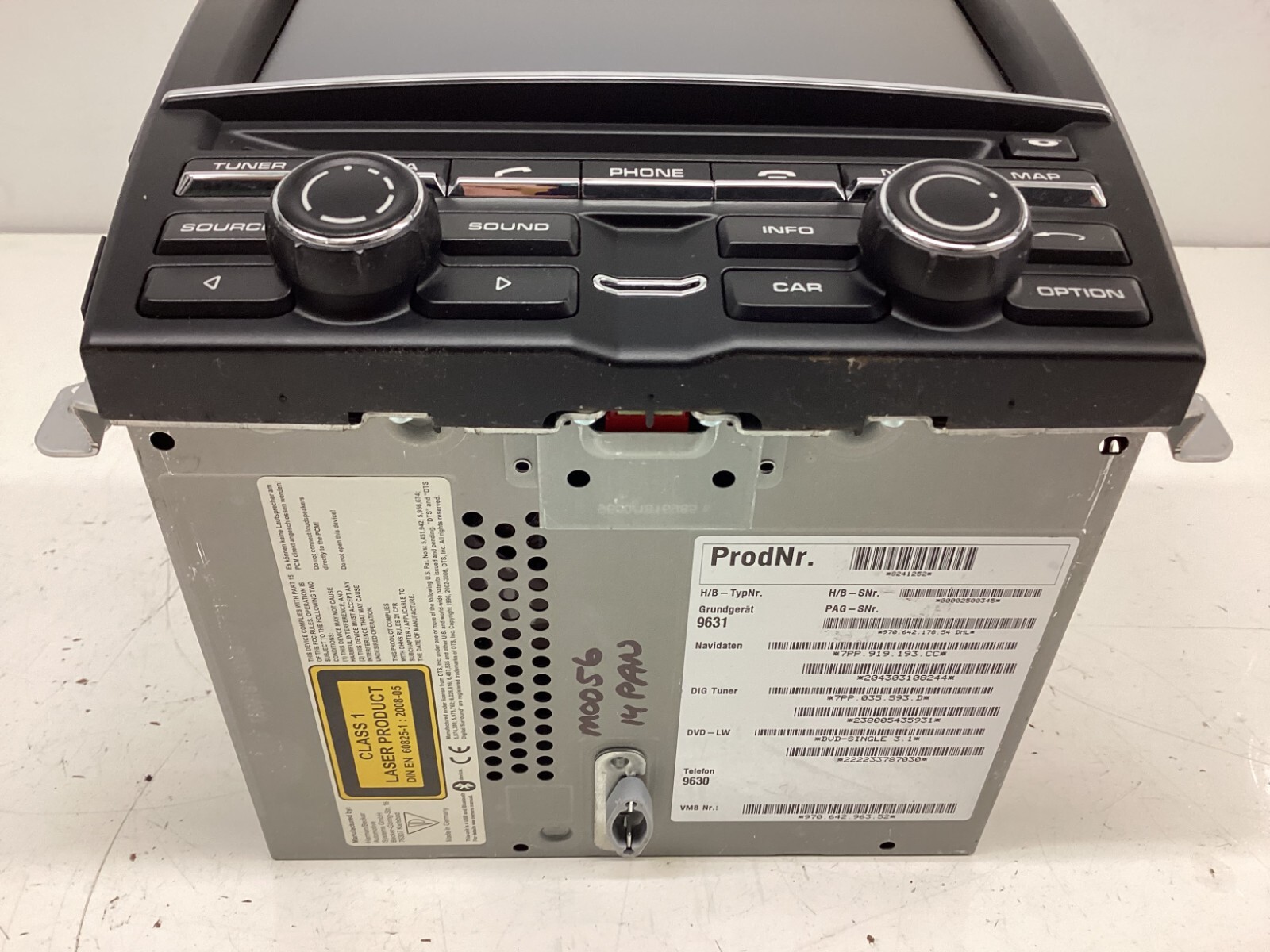 12-15 Porsche Panamera 970 CD/RADIO XM/NAV Control Unit 970-642-963 52