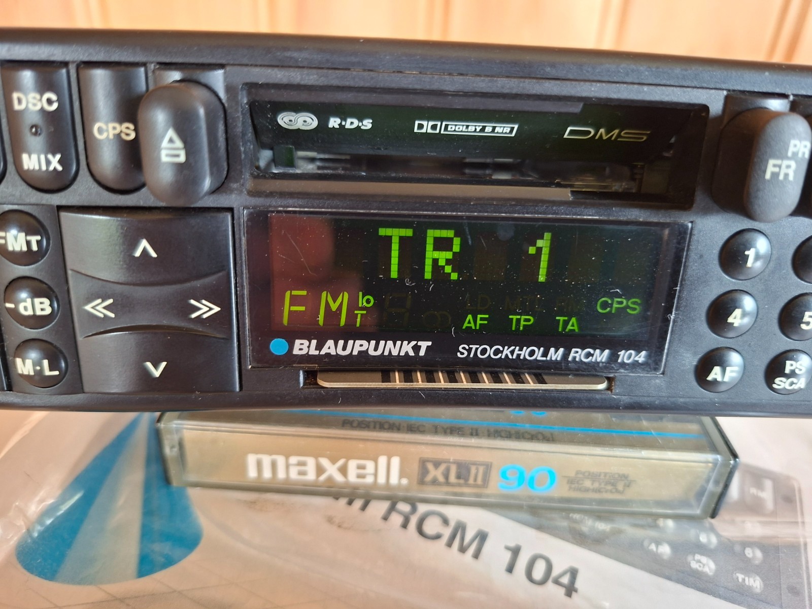 MINT Blaupunkt Stockholm RCM 104 Radio Cassette Boxed KeyCard Porsche 993 E36