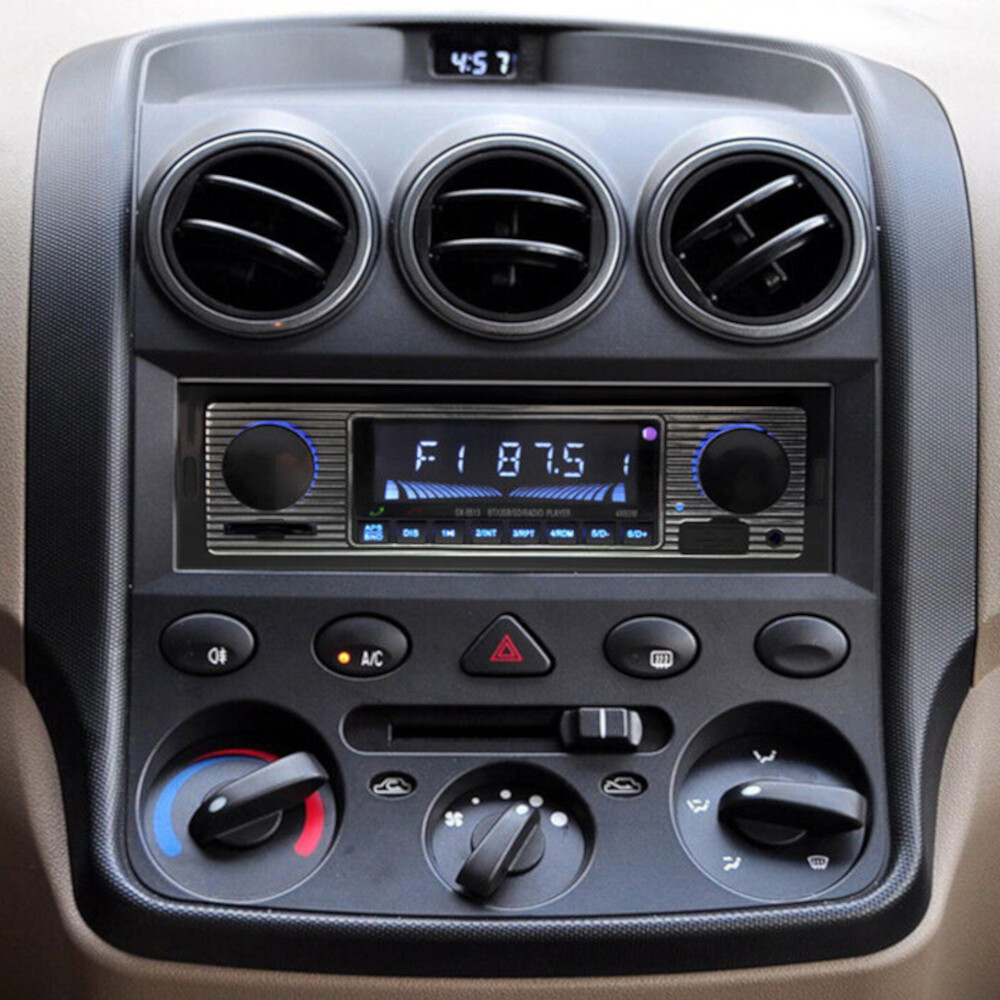 Retro Car Bluetooth Compatible Radio MP3 Player Stereo USB/AUX/SD/ISO/FM Classic
