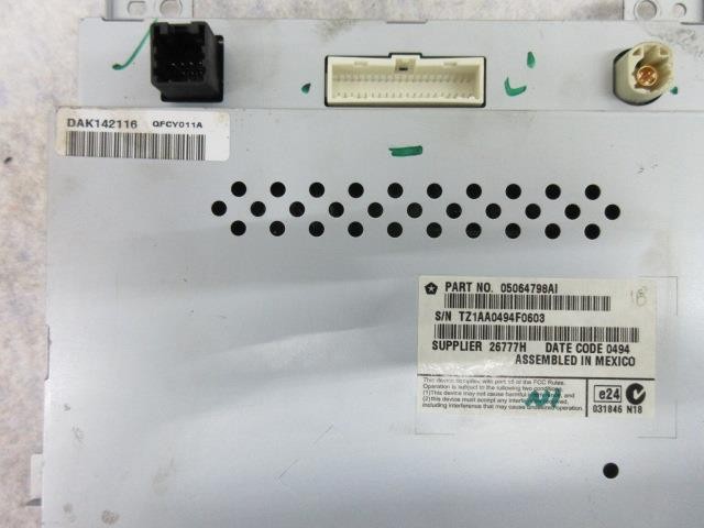 DODGE CHARGER SXT 2011-2012-2013-2014 OEM RADIO RECEIVER SCREEN 8.4¨ UCONNECT