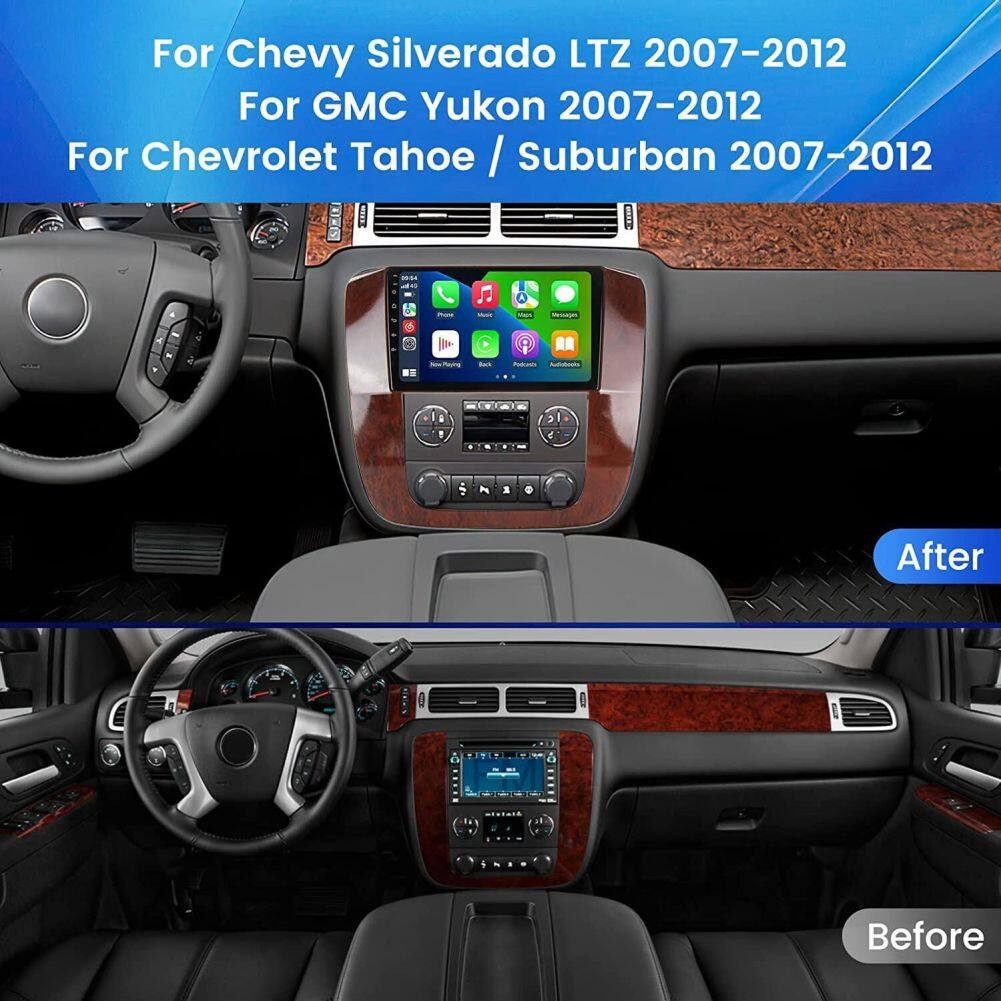 Android 13 Radio 2+32GB GPS Carplay DSP For Chevy Tahoe Suburban GMC Yukon 06-14