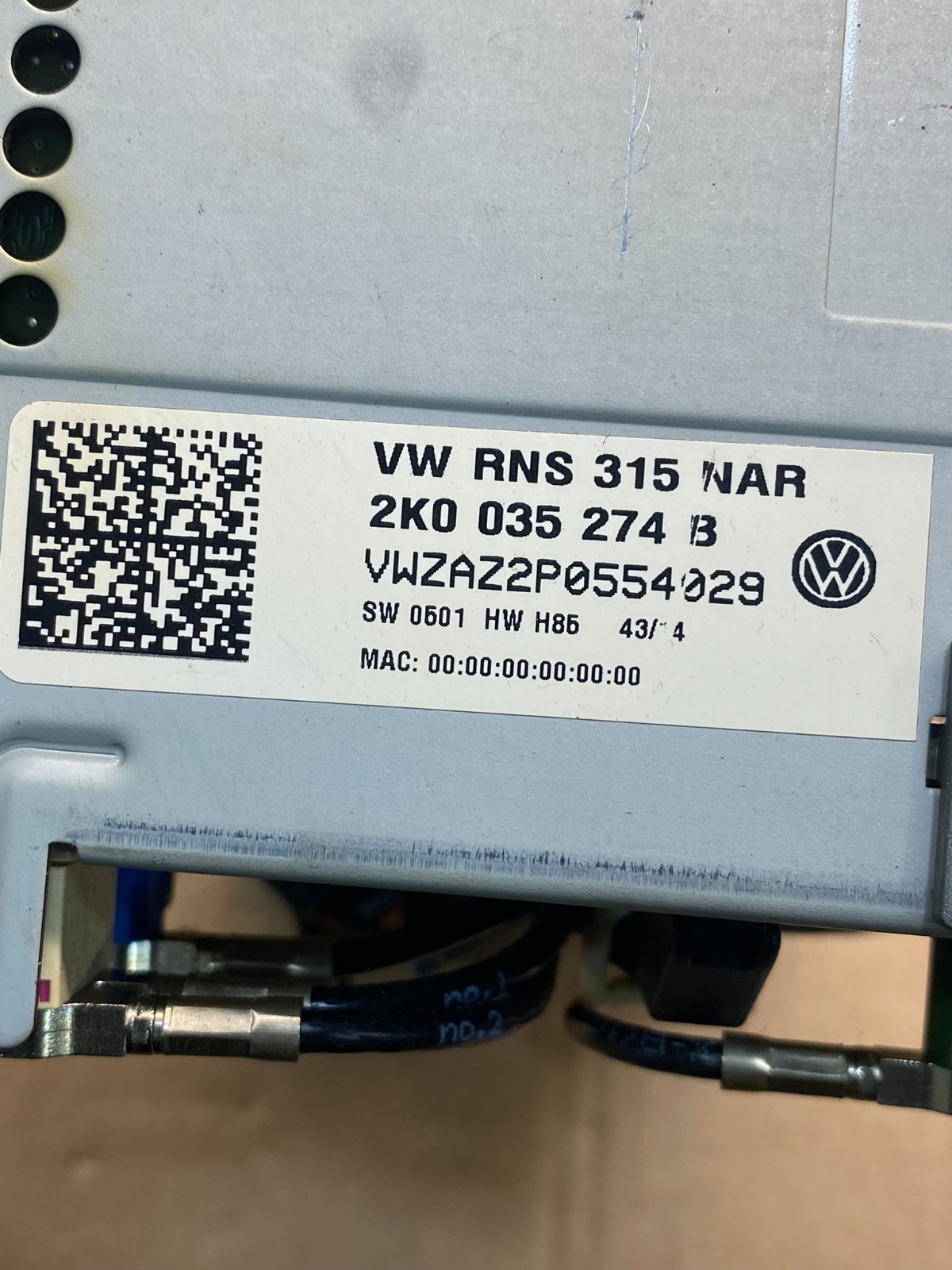2009 to 2017 Volkswagen Tiguan Radio CD Player Screen Display OEM ae7509 DG