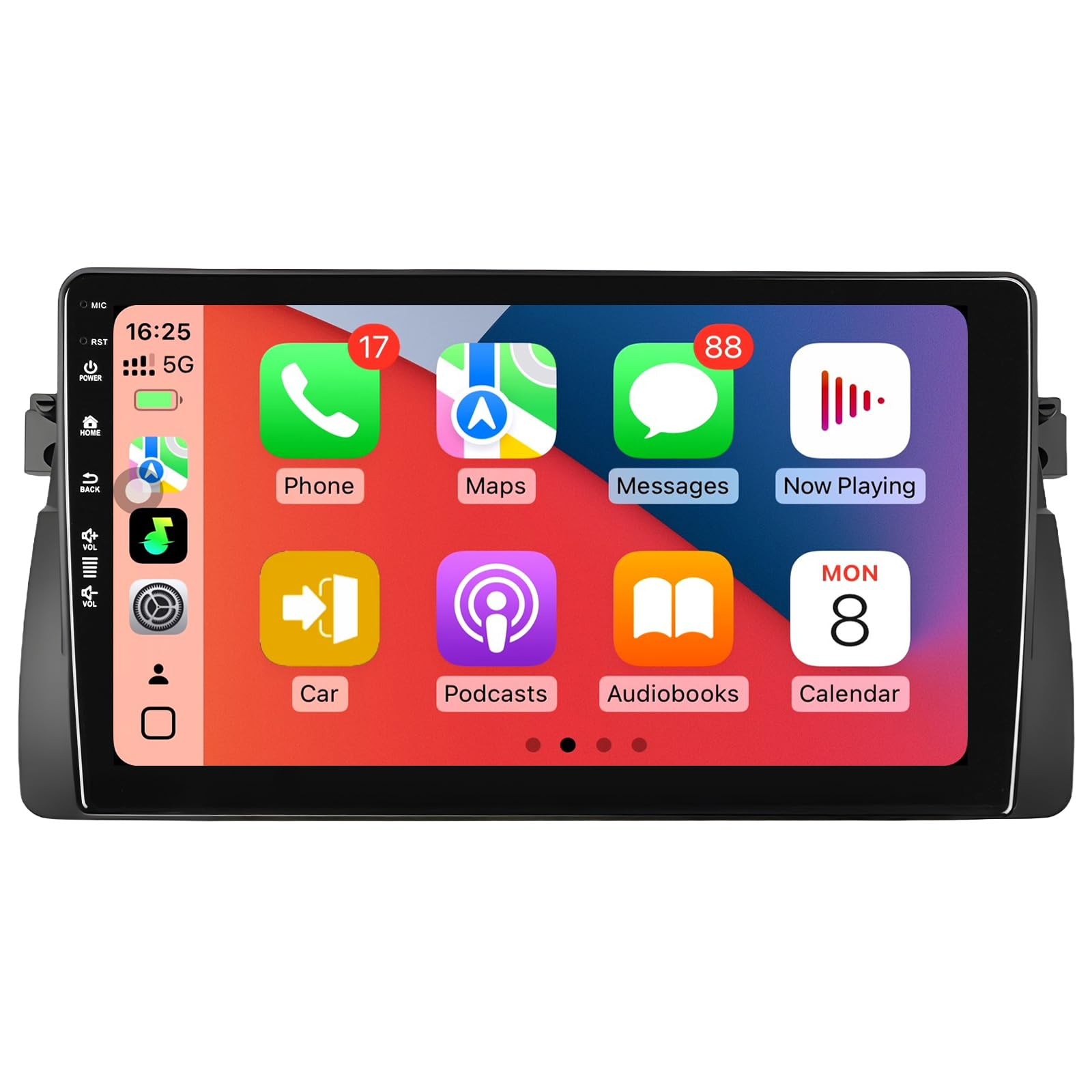 Rojokis 9″ Android 13 Car Stereo GPS BT for BMW E46 M3 325i 330i 1998-2006