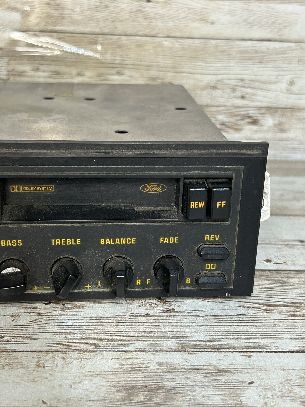 Vintage Genuine Ford Car Radio Unknown Model Or Serial See Photos No Cables