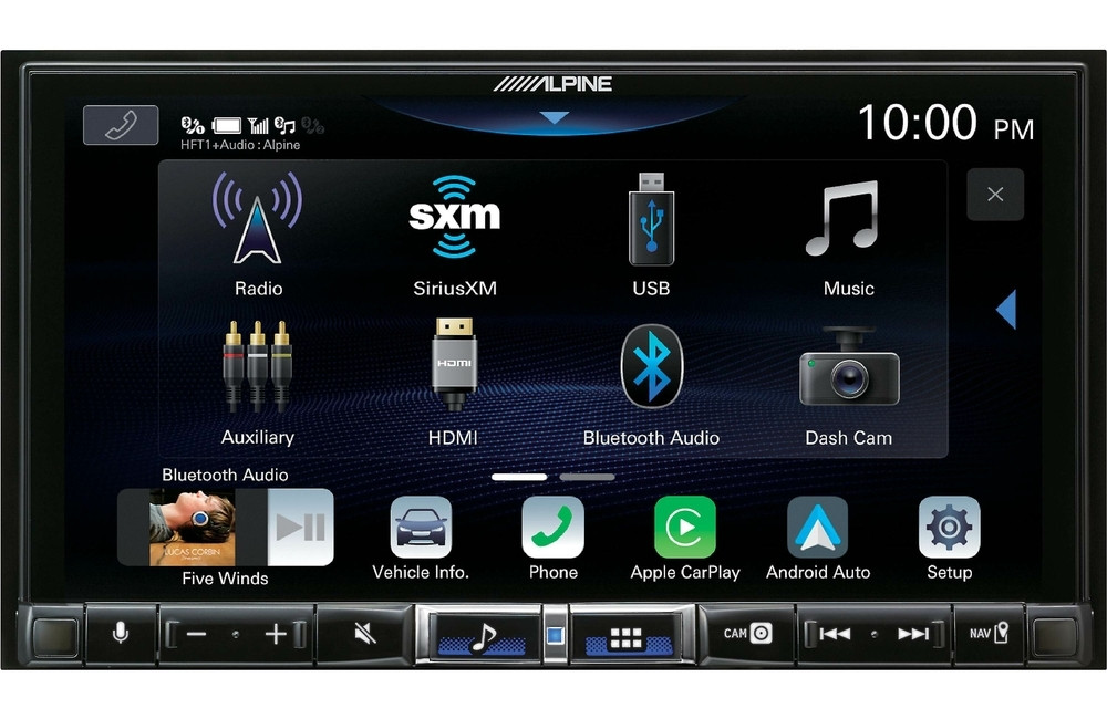 Alpine iLX-507 7″ Touchscreen Multimedia Receiver + License Plate Camera