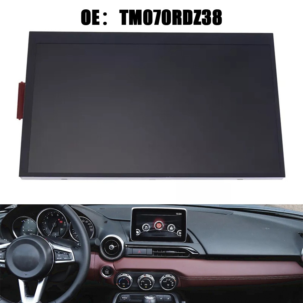 Black 7 Inch LCD Display for Mazda3 For CX3 For MX5 ABS+Glass Material