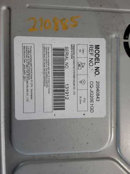 2009-2012 Chevy Malibu Radio AM FM Stereo CD MP3 USB Opt UUI exc. LTZ