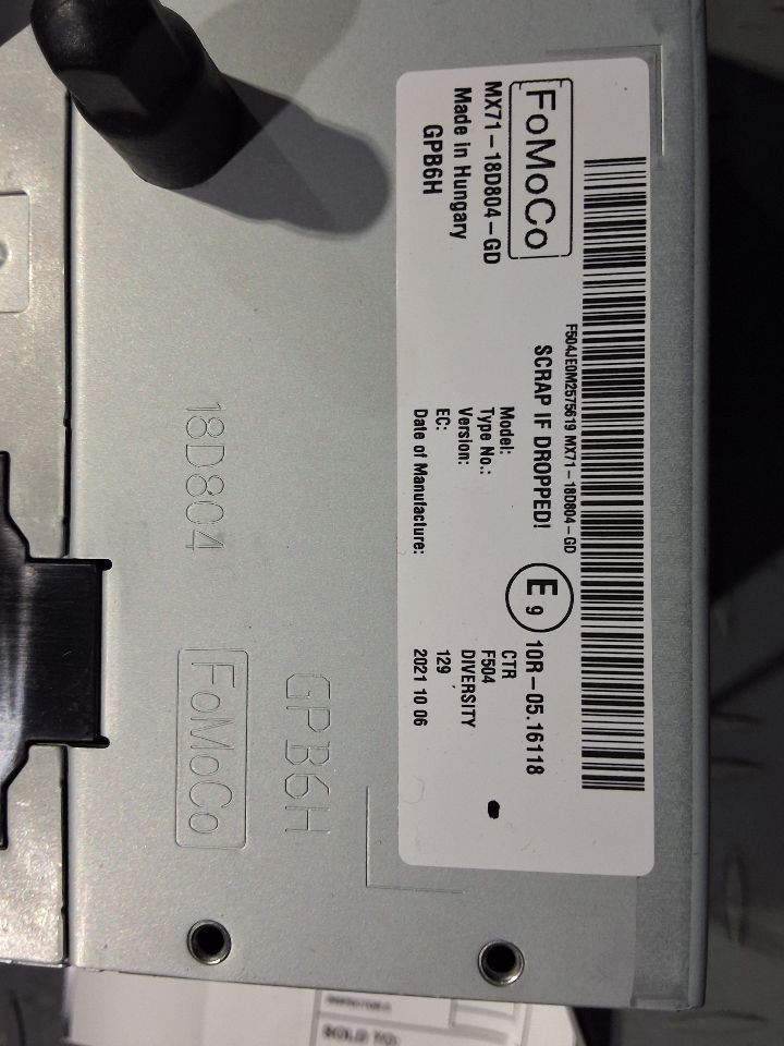 2022 Ford Maverick Radio Receiver Standard Audio System