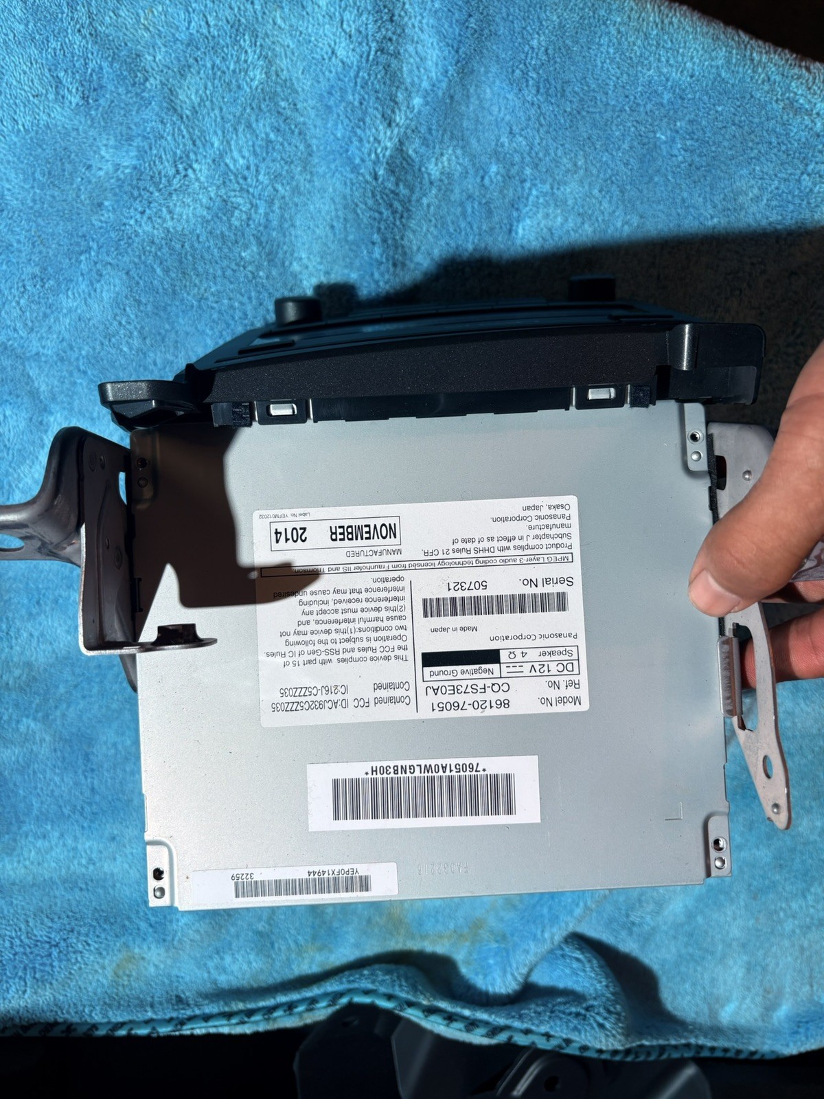 2014-2017 LEXUS CT200H RADIO AUDIO CD PLAYER RECEIVER OEM, 86120-76051