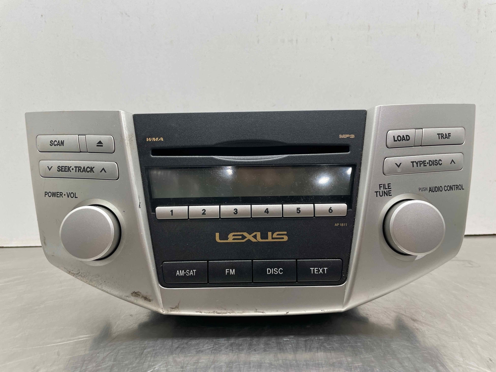 2007 Lexus RX350 CD Audio Radio Receiver Head Unit w/o Cassette OEM 861200e030