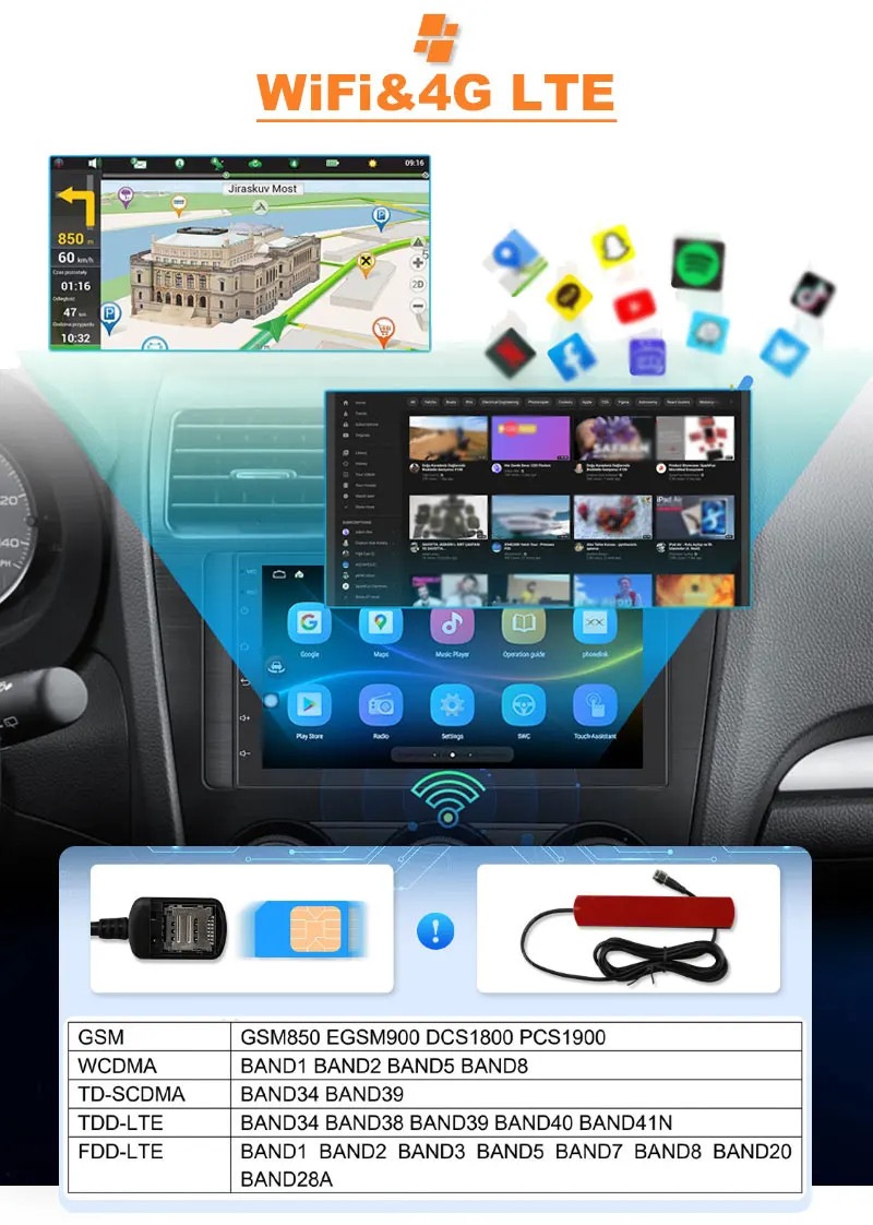 9 Inch 8 Core 64GB Car Radio for Suzuki Grand Vitara Escudo 2005 – 2015 Carplay