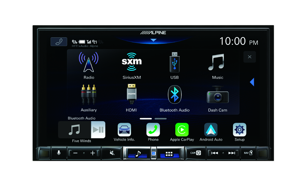 Alpine iLX-507 7″ Touchscreen Multimedia Receiver + License Plate Camera