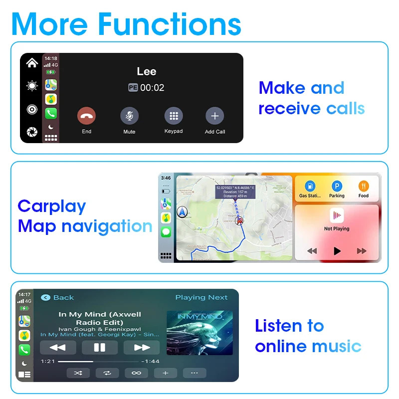 5/6.86/7/8.1 inch Digital Motorcycle Dashboard Motorcycles Carplay GPS