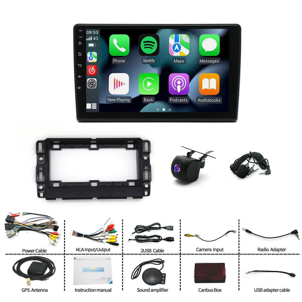 10.1″ For GMC Sierra 1500 2008-2013 Android 12.0 Apple Carplay Stereo Radio GPS
