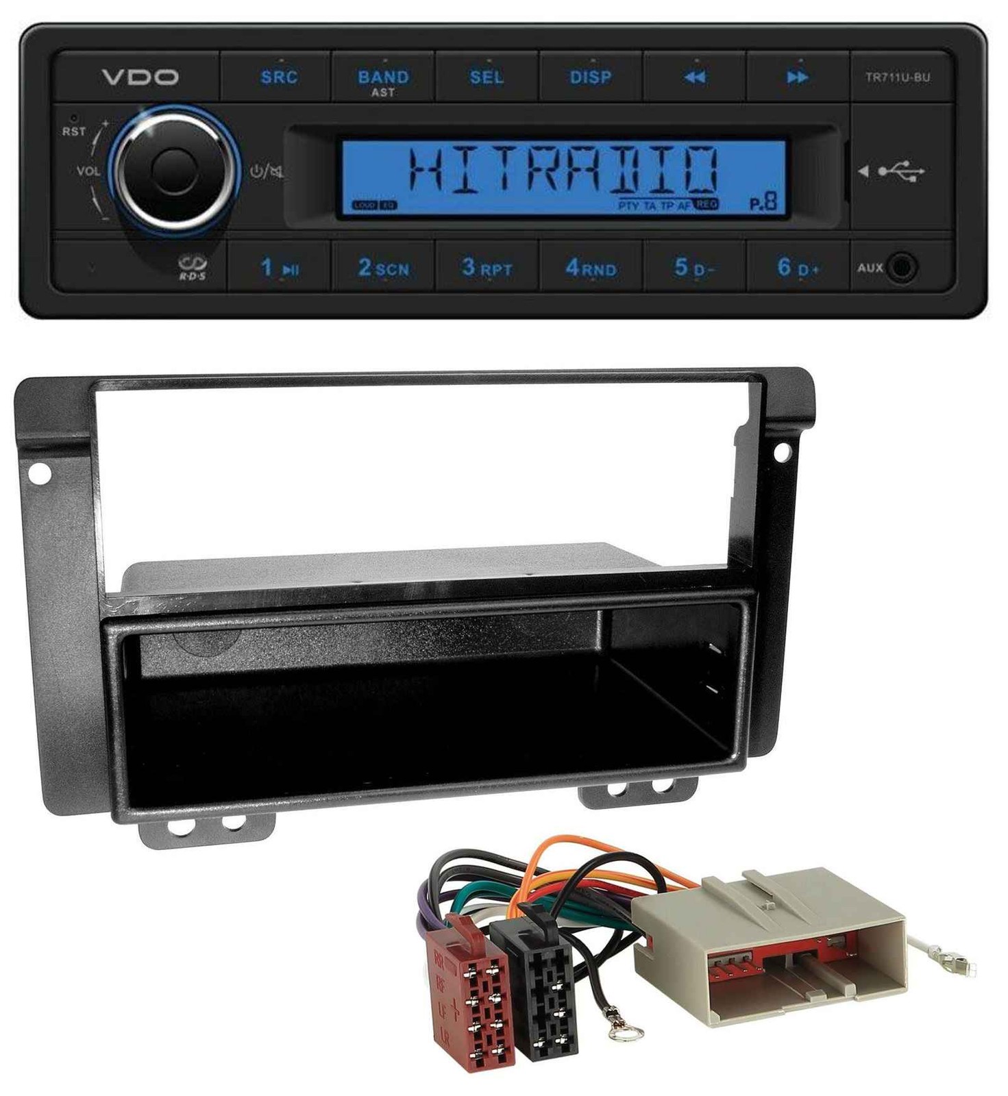 VDO AUX 1DIN MP3 USB Car Stereo for Landrover Freelander 2004-2007