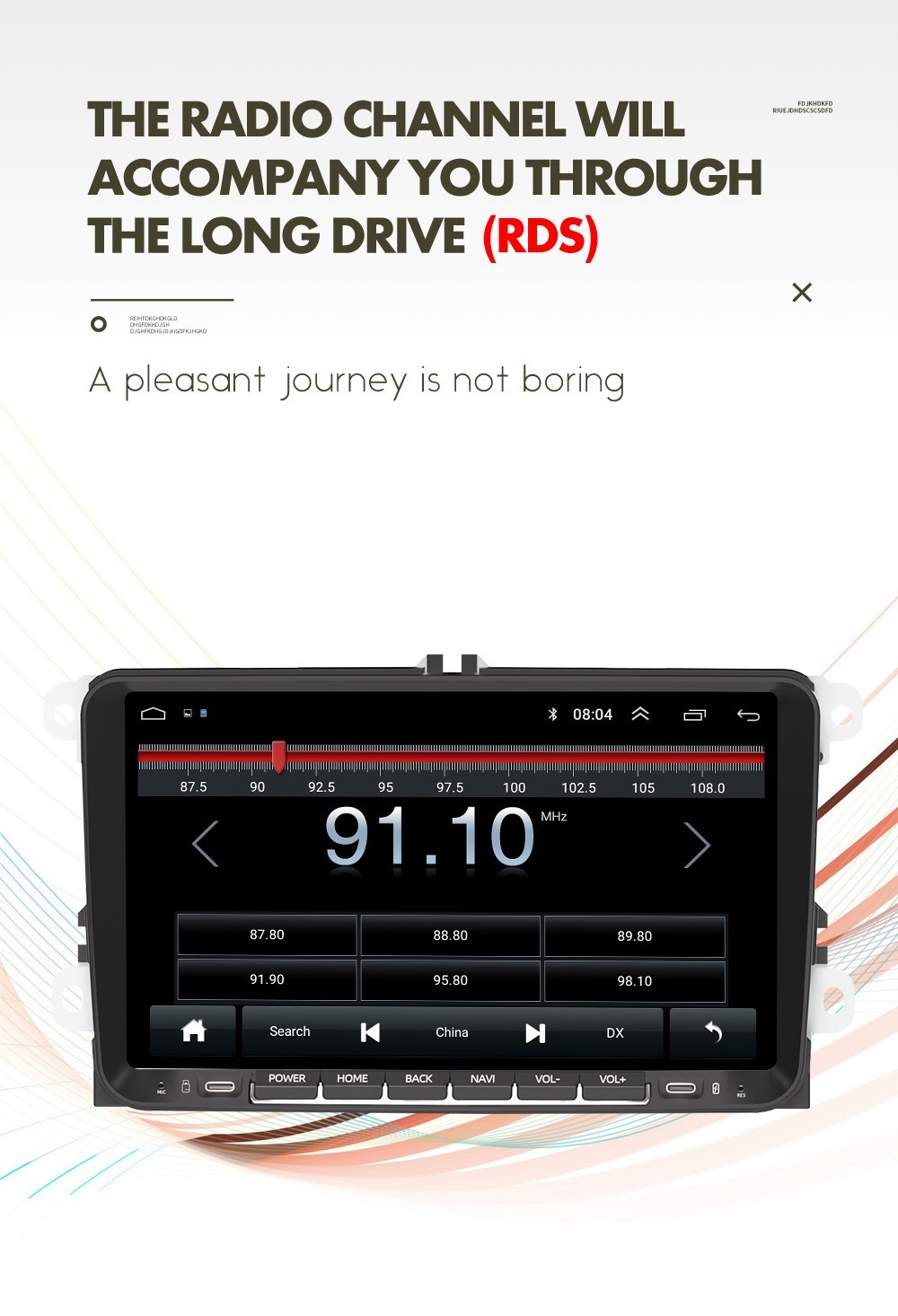 For Volkswagen VW Golf Polo Passa 9inch Car Radio Wireless CarPlay Android Auto