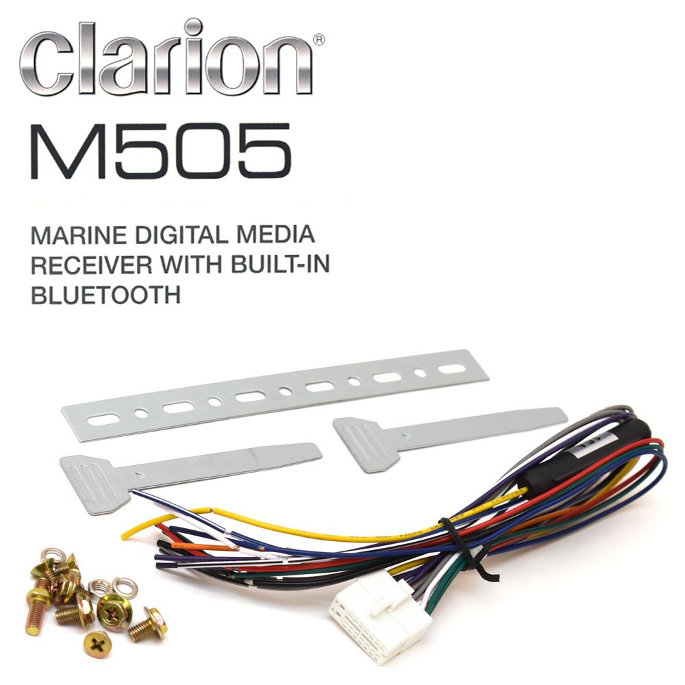Clarion Boat Digital Media Receiver M505 | w/ Bluetooth Silver