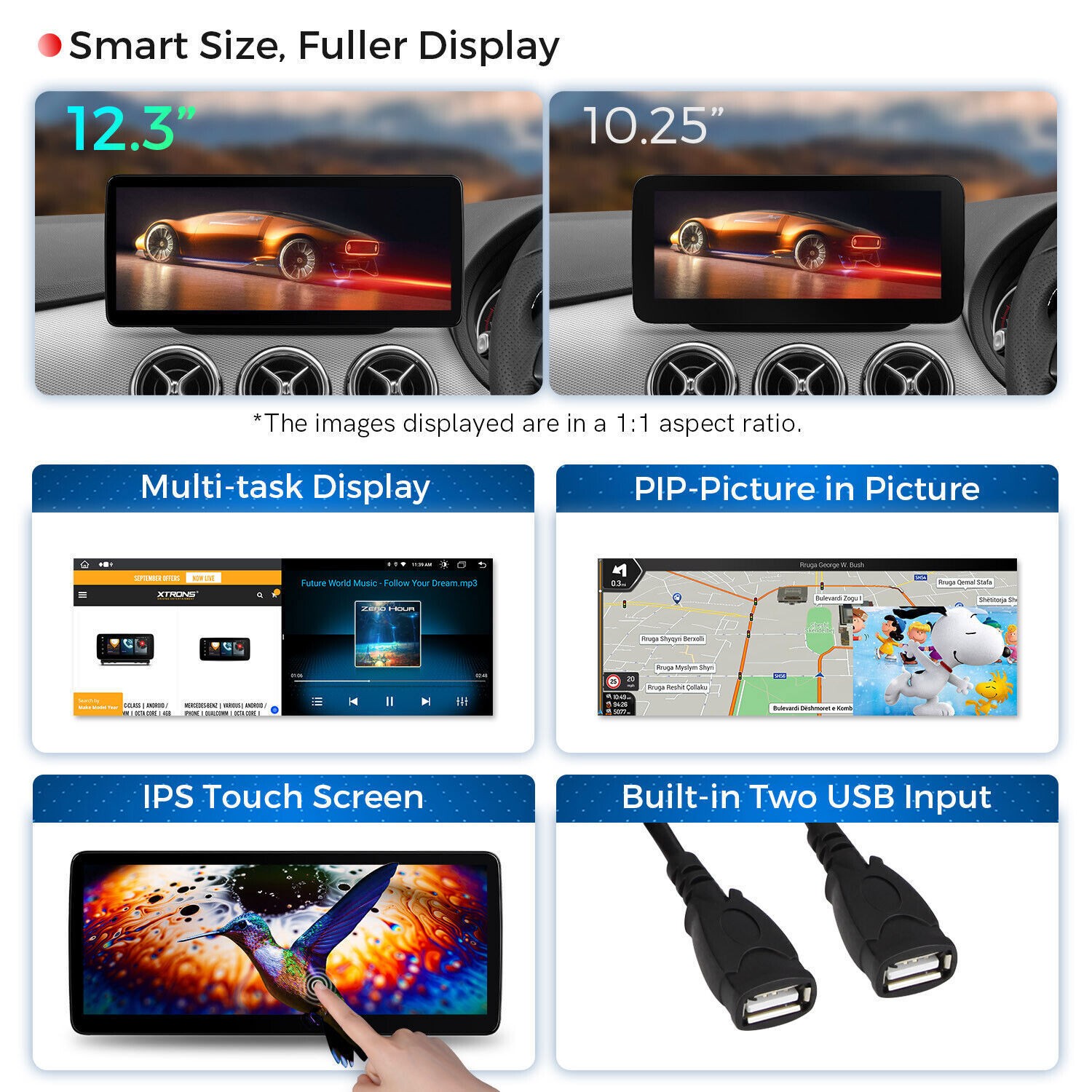 12.3″ Digital Car Stereo CarPlay 128GB GPS DAB For Mercedes-Benz B-Class W246