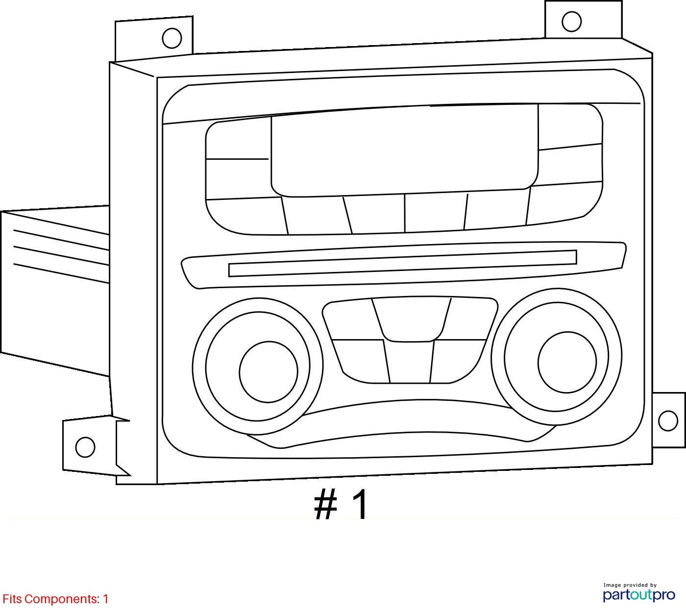 Audio Equipment Radio Receiver AM-FM-MP3 Opt Rae Fits 13-16 DART 736323