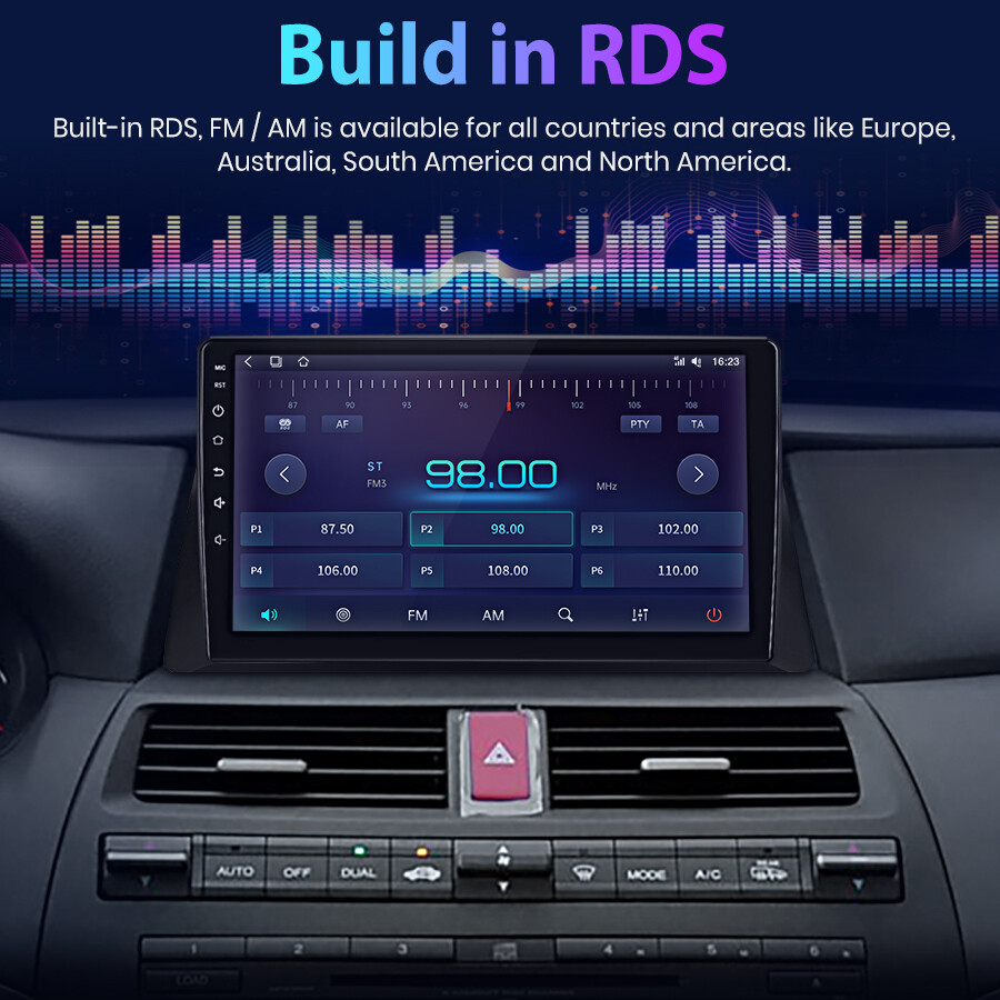 8Core 4G+64GB Android 12 Carplay Car Radio For 2008-2013 Honda Accord 8 GPS Navi