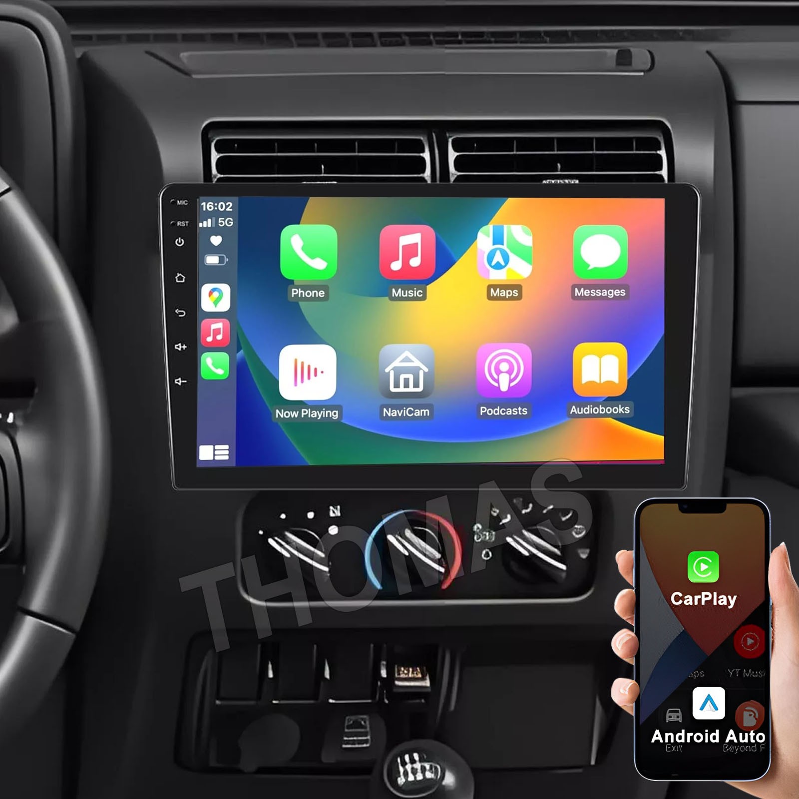 Car Radio Stereo For 2003-2006 Jeep Wrangler TJ Carplay Android 13 GPS Nav