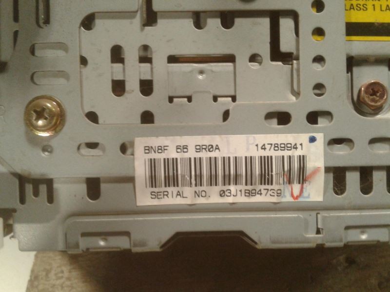 Radio 6 Disc Automatic Changer 2004-2008 MAZDA RX8 BNBF669R0A