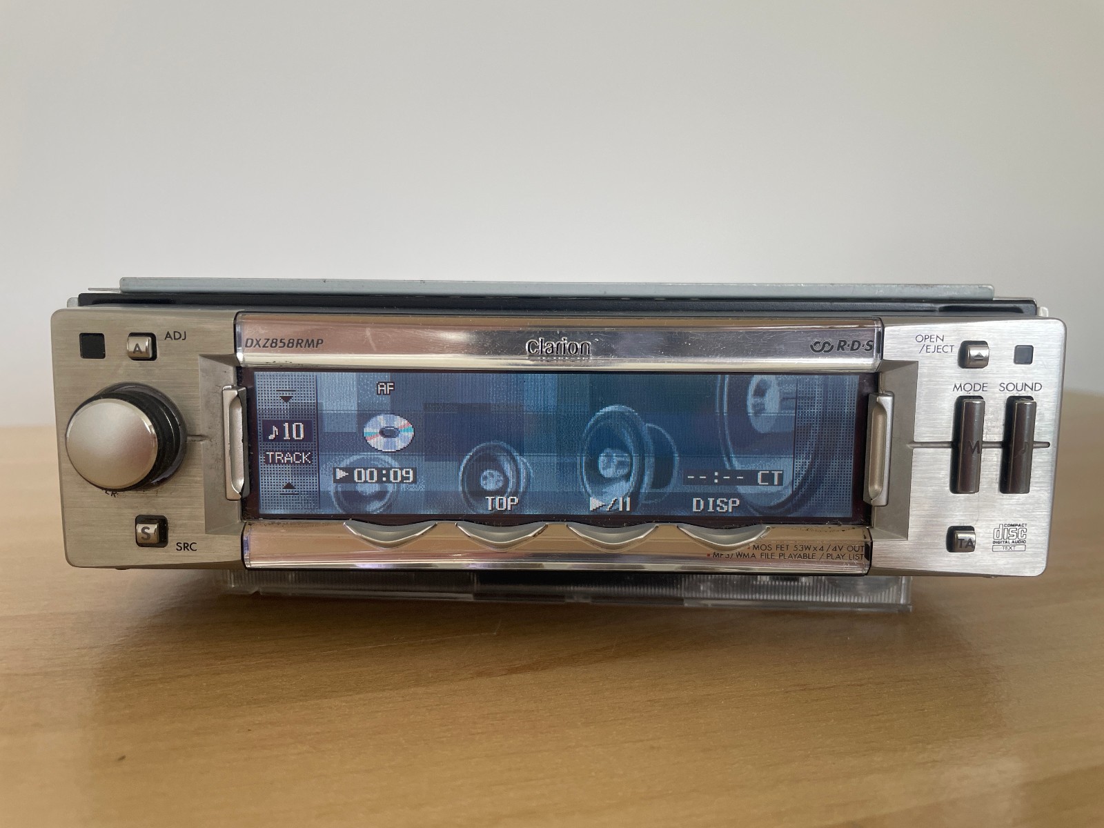 Clarion DXZ858RMP AM/FM Radio MP3/WMA CD Player Single Din Car Stereo Old School