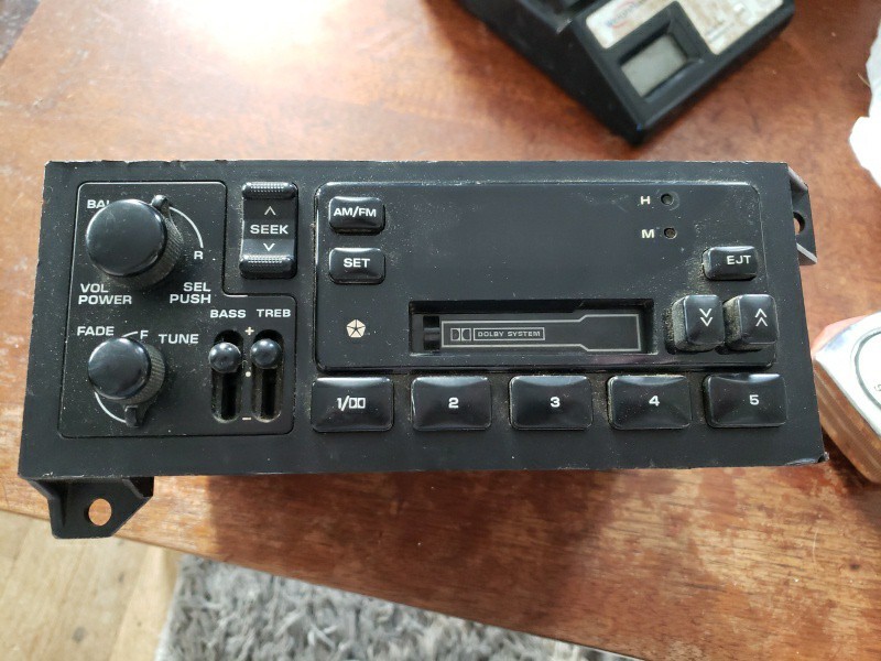 Vintage Chrysler Corporation, OEM, Cassette/radio. P4704305. not Tested
