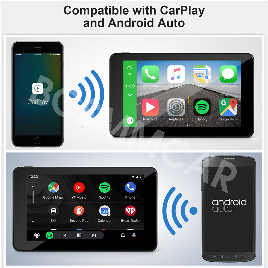 7 In Car MP5 Player Touch Screen Monitor Stereo Radio BT FM For Apple Carplay