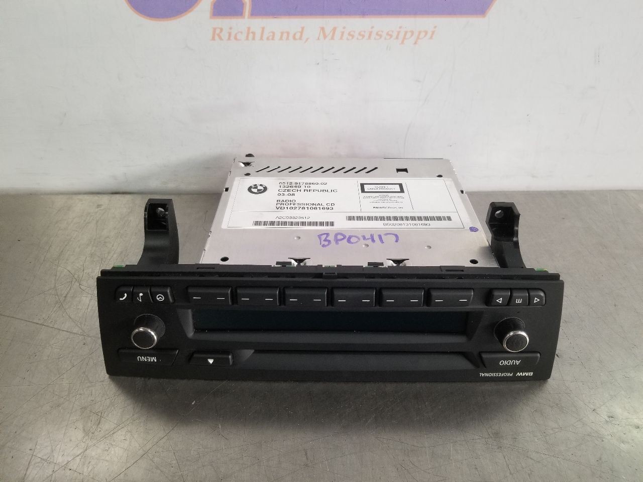 08 2008 BMW 135I RADIO AUDIO PROFESSIONAL MODEL RECEIVER AM-FM-CD 65129178860